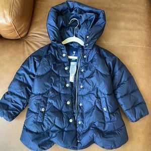 Jacadi Down Coat Navy Blue